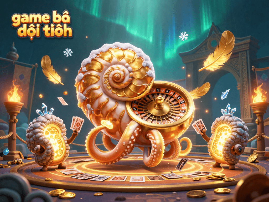 Experience the thrilling world of game bài đổi thưởng with vibrant 3D casino characters and elements.