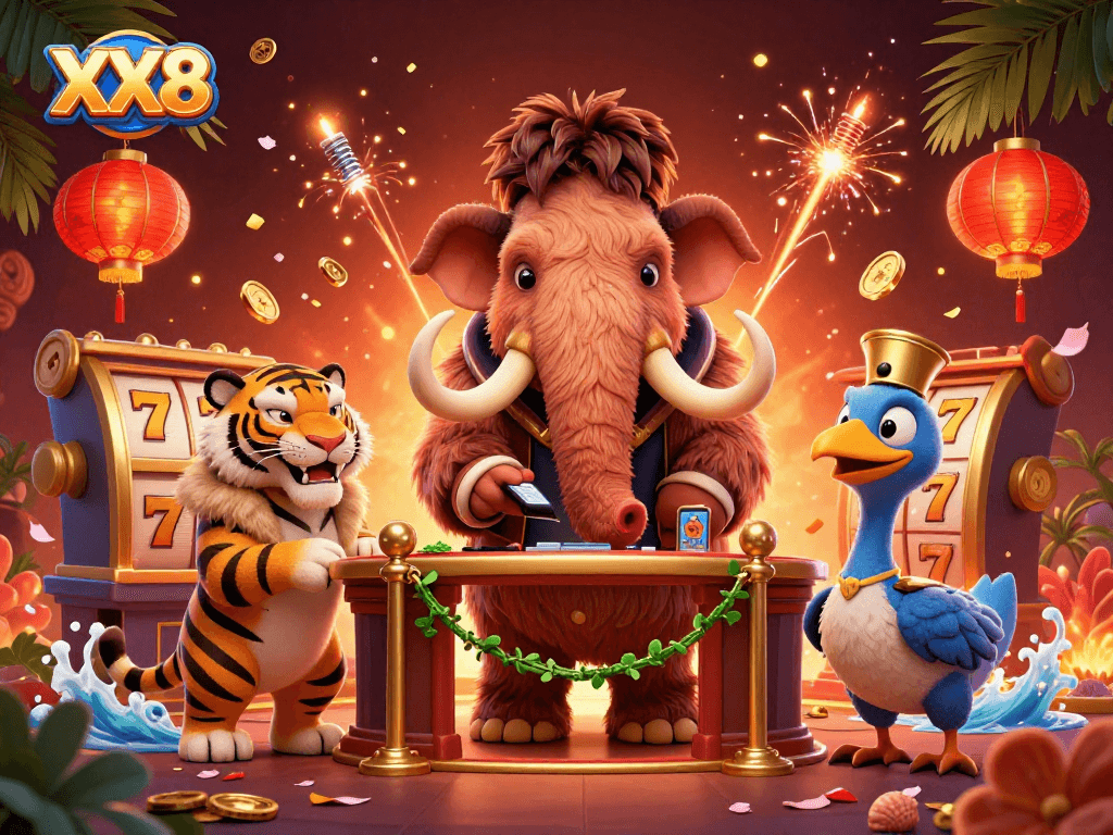 Experience the vibrant world of XX8 where VIP guests are welcomed by a mammoth bouncer and a stylish dodo doorman.