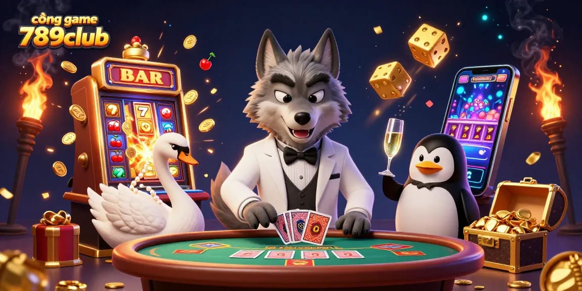 Experience exciting gaming with cổng game 789club in this vibrant casino scene