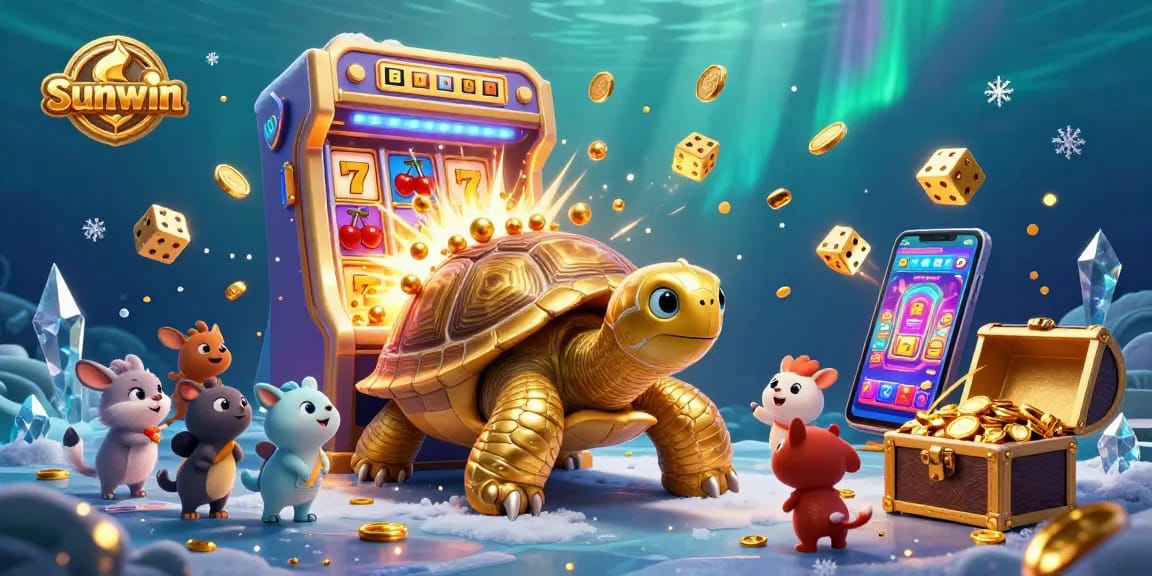 Play thrilling casino games with sunwin's exciting pinball-themed illustration packed with golden opportunities.