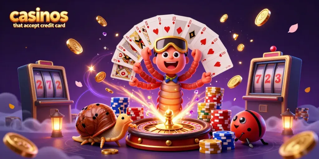 Experience the excitement at casinos that accept credit card with colorful characters and dynamic game elements.