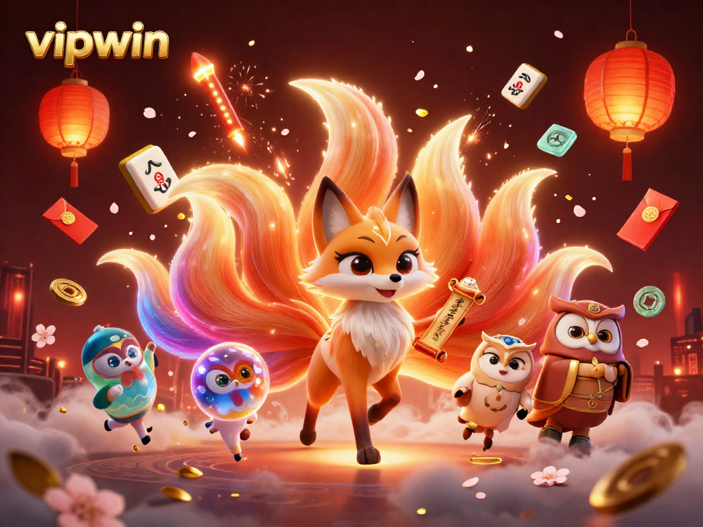Experience exciting gameplay at vipwin with vibrant characters, festive elements, and rich casino visuals.