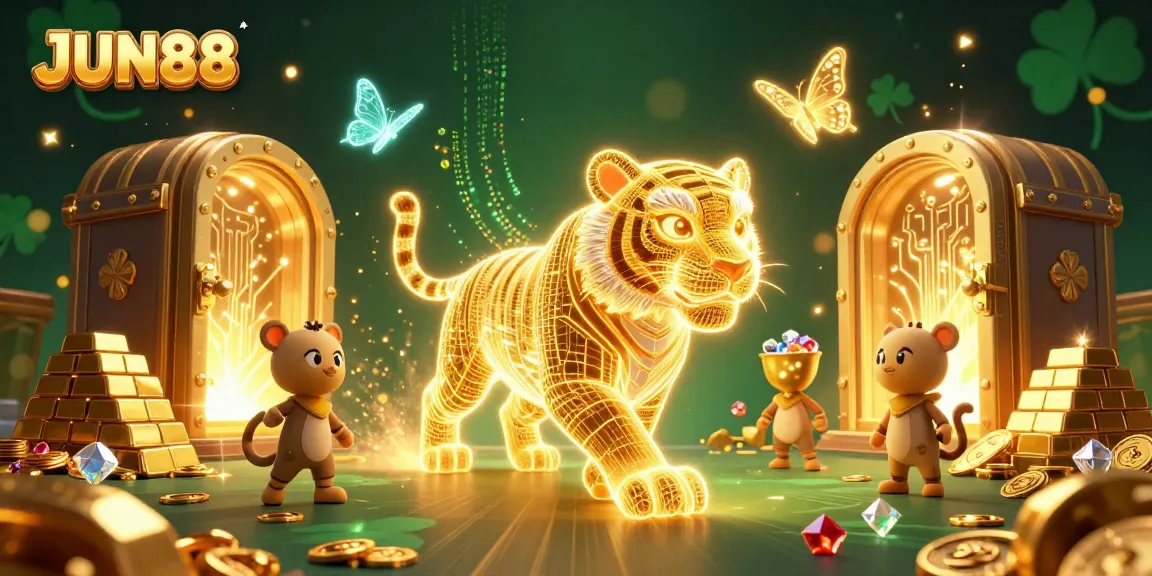 Experience thrilling gameplay at JUN88 with captivating digital casino visuals and enchanting elements.