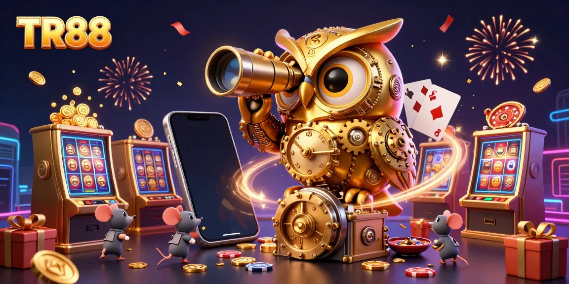 Engage with thrilling casino adventures at TR88 with dynamic characters and festive gaming elements.