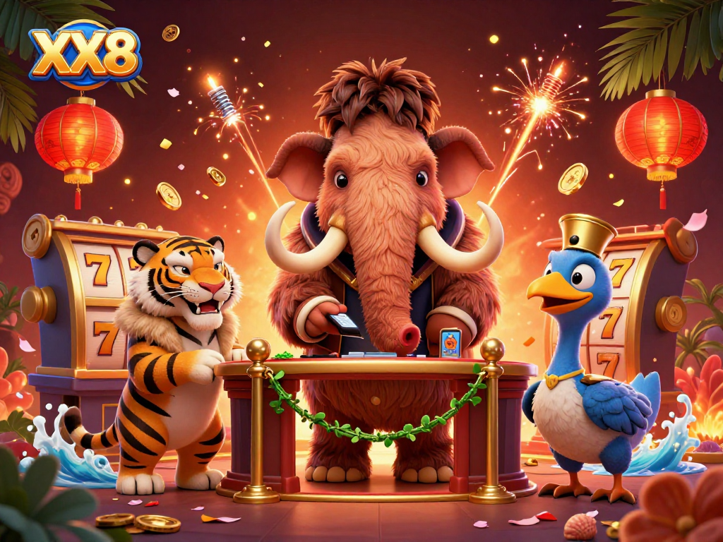 Experience the vibrant world of XX8 where VIP guests are welcomed by a mammoth bouncer and a stylish dodo doorman.