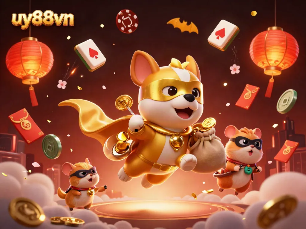 Experience thrilling gameplay at uy88vn with our adventurous 3D casino scene filled with excitement and energy.