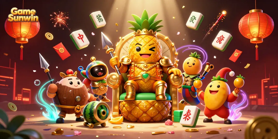 Engage in Game Sunwin on a vibrant beach casino with characters celebrating, showcasing excitement and fun.