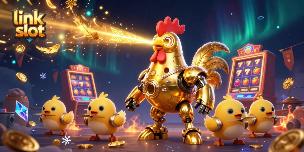 Engage with the best link slot experience featuring vibrant 3D characters and intricate gaming symbols.