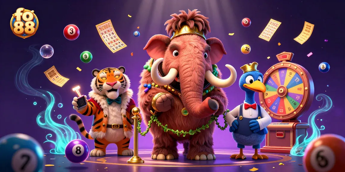 Experience fo 88's vibrant casino scene with a woolly mammoth bouncer, saber-tooth tiger guest, and dynamic elements.