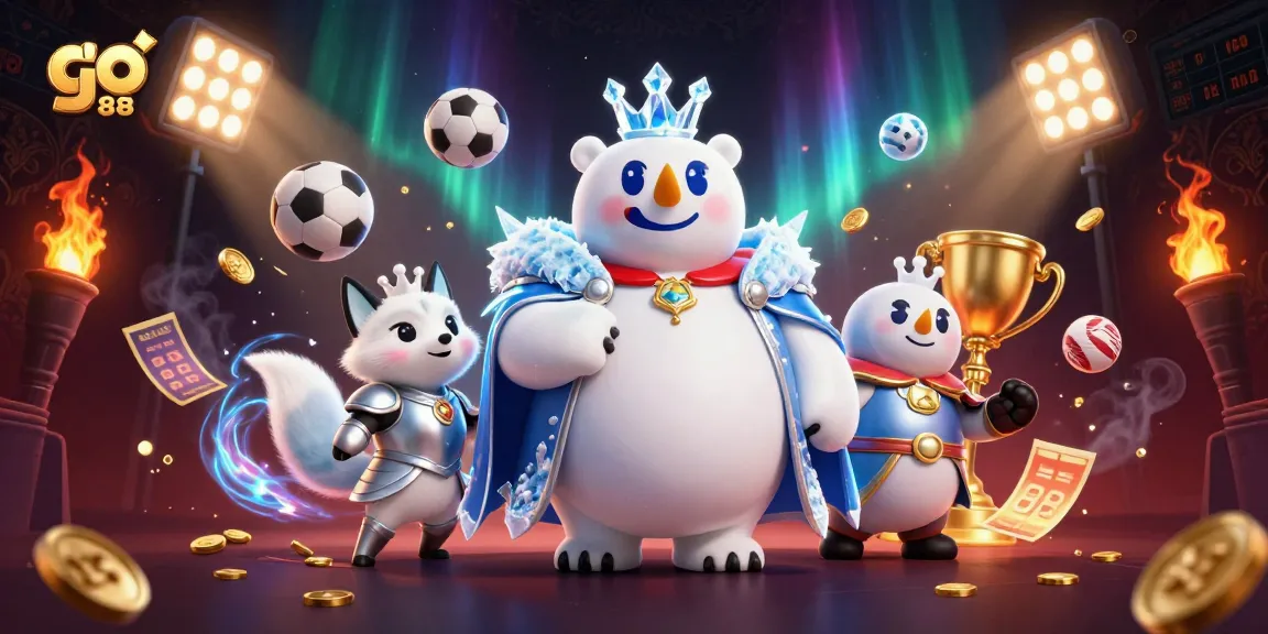 Engage with go 88's thrilling features in this vibrant 3D casino-themed scene.
