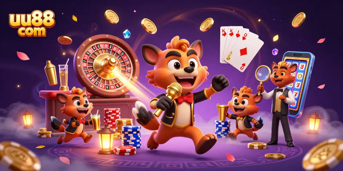 Experience excitement at uu88 com with a lively casino atmosphere featuring unique characters and dynamic gaming elements.